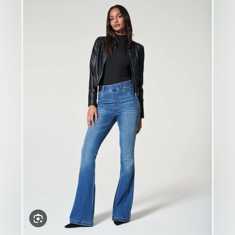 NWT SPANX Flare Jeans, 1X, Vintage Indigo